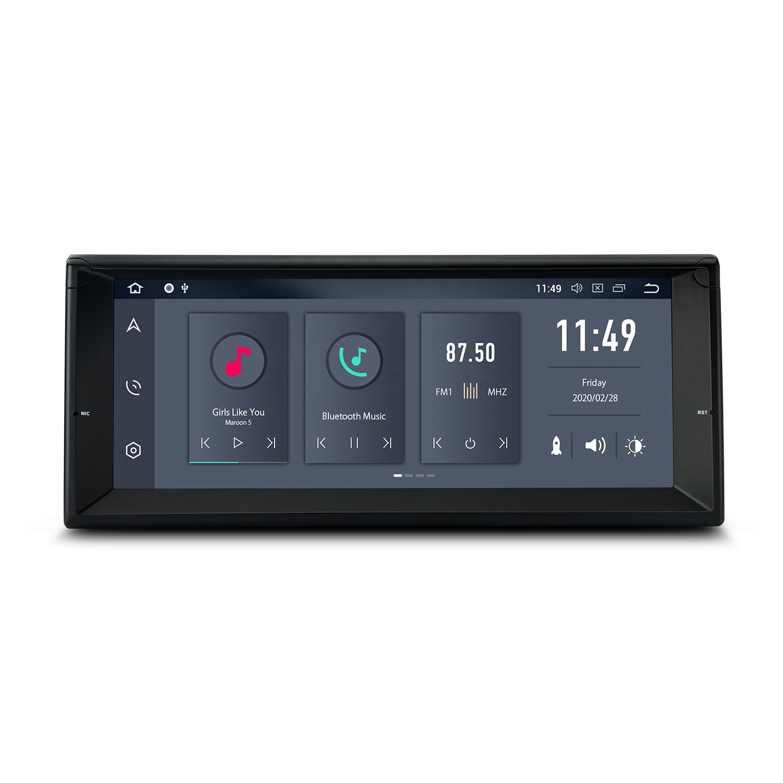 XTRONS 10,25 "сенсорный экран авторадио 1 din android 10 шестигранный сердечник для bmw e39 с Bluetooth 5,0, автомобильная навигационная система