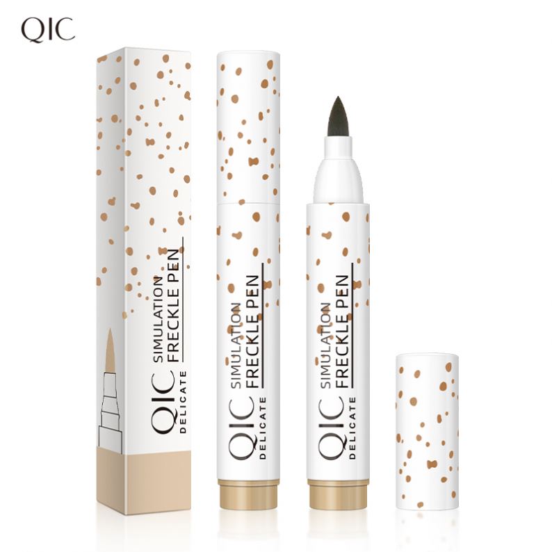 QIC 2 вида цветов Красота Косметика натуральный make up, веснушек и родинок ручка поддельные моль имитация веснушки ручка