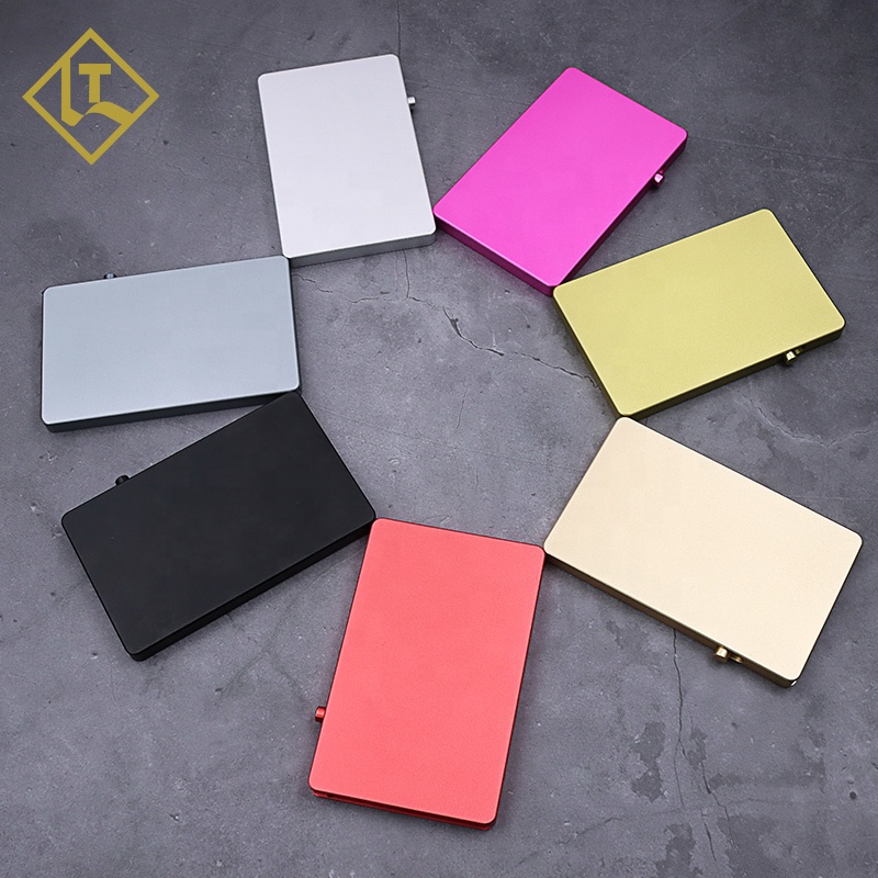 Creativity Automatic Aluminum Eject Alloy Metal Box ID Blocking RFID Business Press Pop Up Card Holder Case