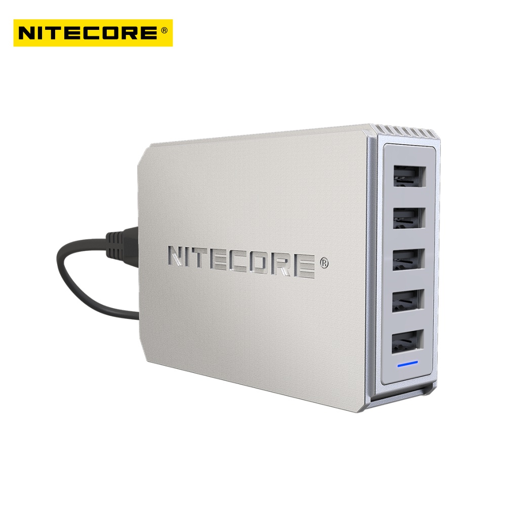 Nitecore UA55 50 Вт 5 портов USB настольный адаптер QC 3,0 USB адаптер Usb адаптер питания Qc 3,0 настольное зарядное устройство концентратор