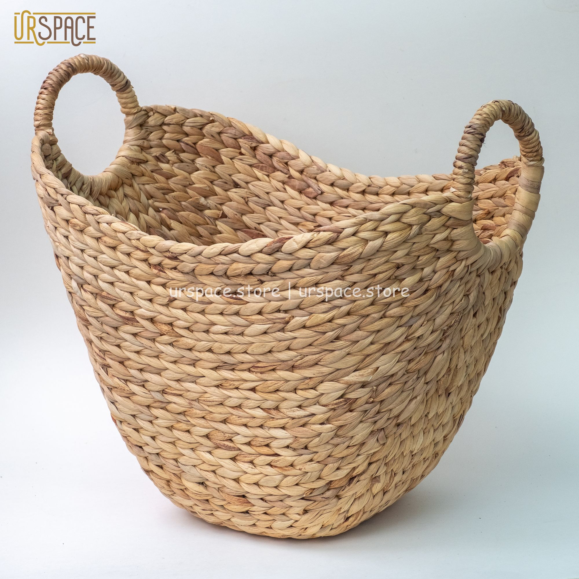 Hand-woven Water Hyacinth Storage Basket Eco-friendly Natural color Vietnam Manufacture ODM/OEM service