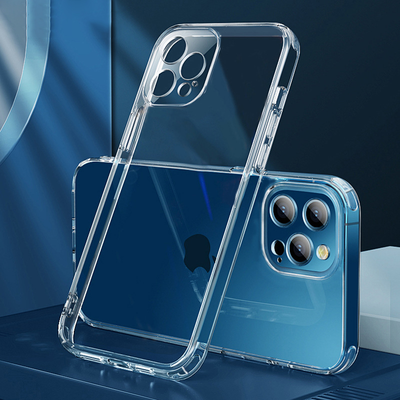 Противоударный чехол с углами для iPhone 13 Pro Max, прозрачный защитный чехол из ТПУ для камеры, чехол для телефона iPhone 12 Pro, 11, XS Max, 7, 8 Plus