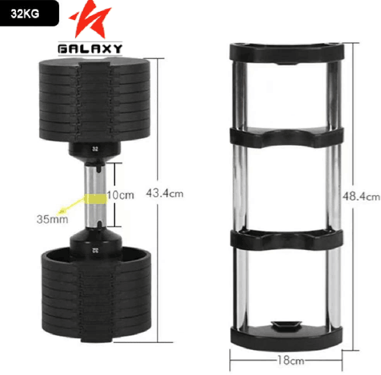 Умные регулируемые гантели Tianjin Galaxy Home Gym, 32 кг, 72 фунта, 80 фунтов, распродажа