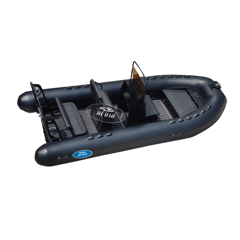 5m orca hypalon rigid aluminum hull rib 500 inflatable boat with sundeck gommone 5 metri