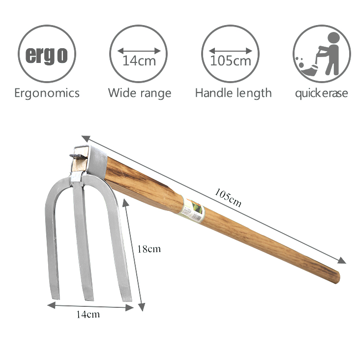 China factory direct selling garden hoe agricultural manual hoe all steel hardened hollow hoe