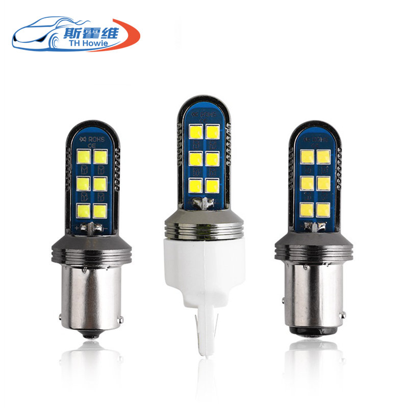 CANBUS BAY15D P21/5W 1157 7443 3030 12SMD 3157 светодиодная лампа, белая, красная, стоп-сигнал, сигнал поворота Tai, без ошибок, гипер-вспышка, стоп-сигнал
