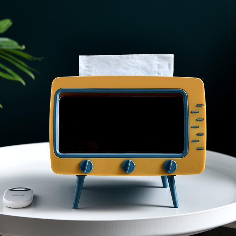 Nuoxin Factory Hot Sell TV Shape Multifunctional Creative Luxury Tissue Box Set With Phone