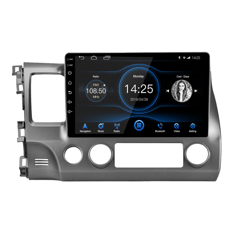 10,1 дюймовый емкостный сенсорный экран HD GPS навигация USB плеер для Honda Civic 2007 -2011 Android 10,1 автомобильное радио стерео