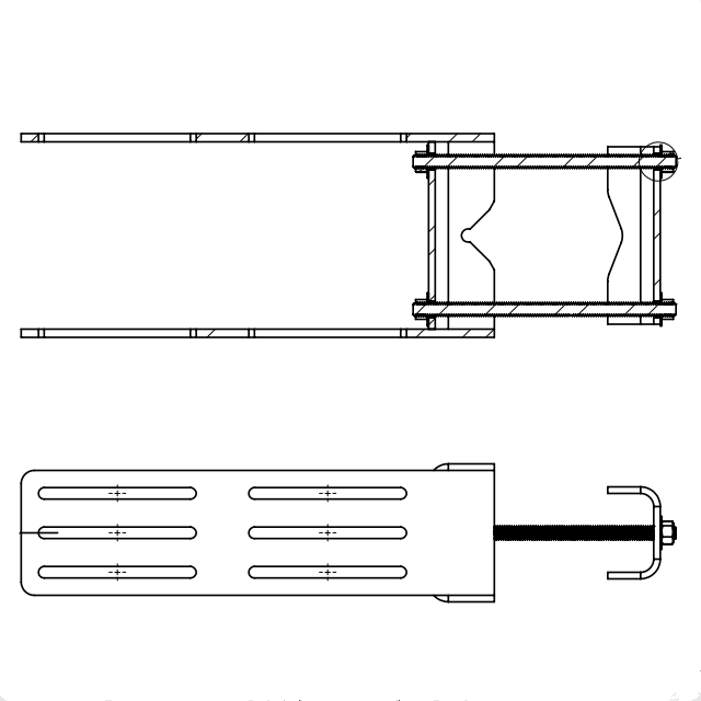 C10123126RL Hot-dip оцинкованная сталь Универсальная RRU крепление универсальная щелевая