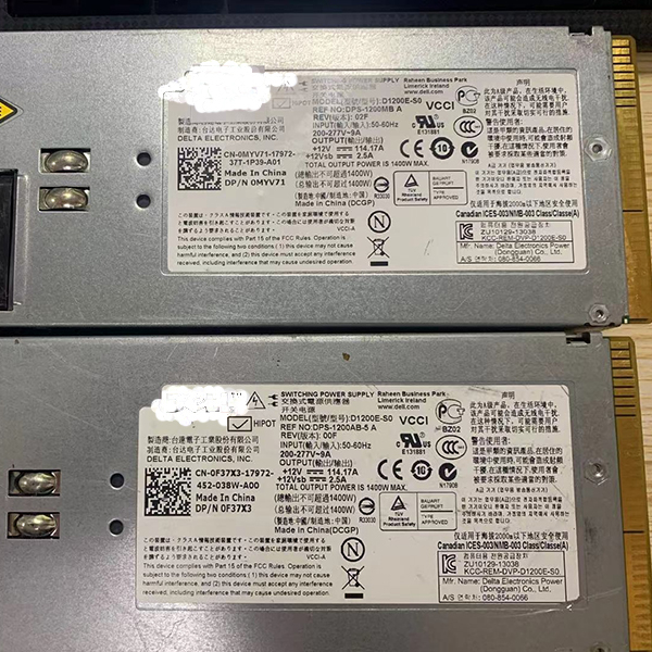 1400 Вт atx питание D1200E-S0 4V04J DPS1200MB импульсный источник питания для R910 R510 C5125 1400W D.ELL серверный блок питания