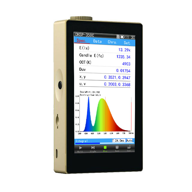 Светодиодный Измеритель люкс по заводской цене, интеллектуальный цифровой Luxmeter OHSP350C 380-780 нм, точный Оптический анализатор спектра