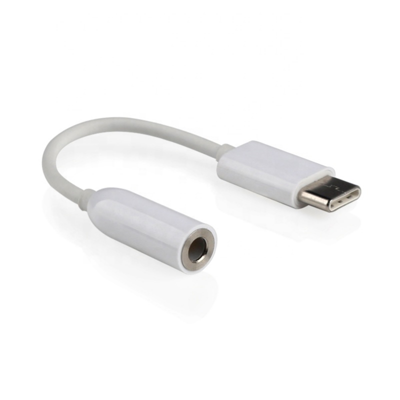 Бесплатная доставка Тип C до 3,5 ММ Наушники Кабель-адаптер USB 3,1 USB-C Мужской до 3,5 с разъемом подачи внешнего сигнала AUX со штекера на гнездо разъема типа C