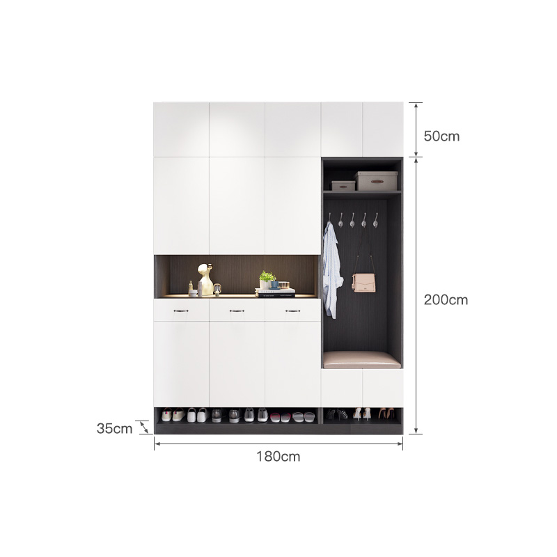 Wholesale particle board chipboard living room modern shoe storage cabinet