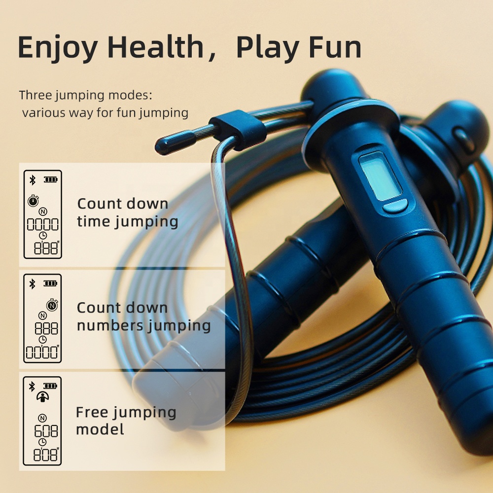 New High Technology Wireless Ball Fitness Workout Lose Weight Skipping Rope with Smart App Indoor Exercise Jump Rope