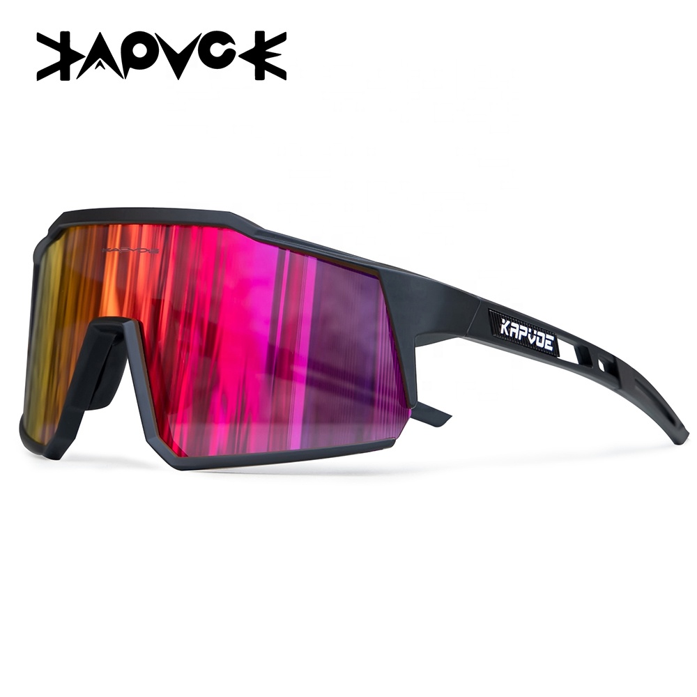 KAPVOE 2021 UV400 Polarized MTB Men Outdoor Mountain Cycling Eyewear Road Bike Protection Glasses Windproof Sport Sunglasses