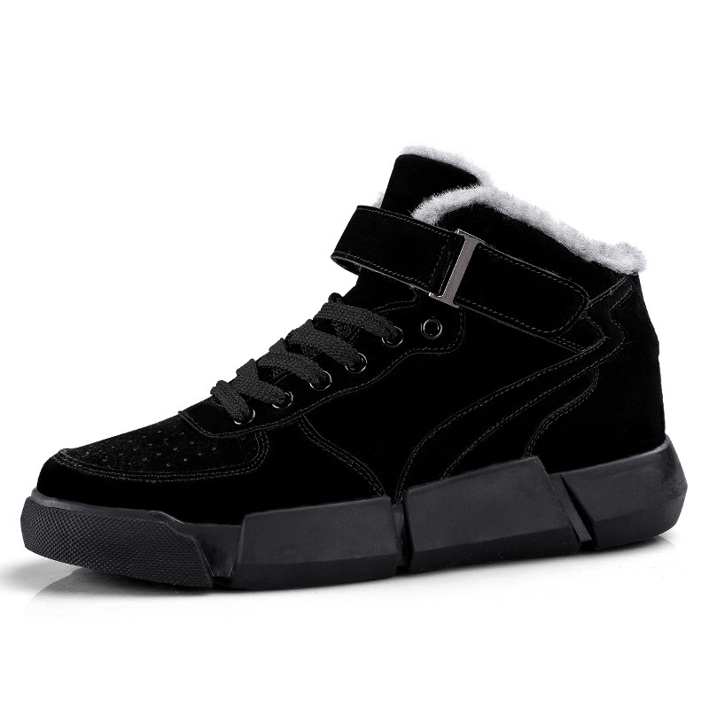 Men's 2021 New Winter Sneakers Suede Shoes Man Plus Velvet Warm Mens Shoes Casual for Adults Tenis Masculino Male Footwear