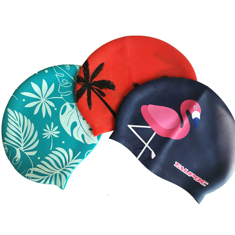 Swimming Cap Latex Bathing Hat Shower For Men Women