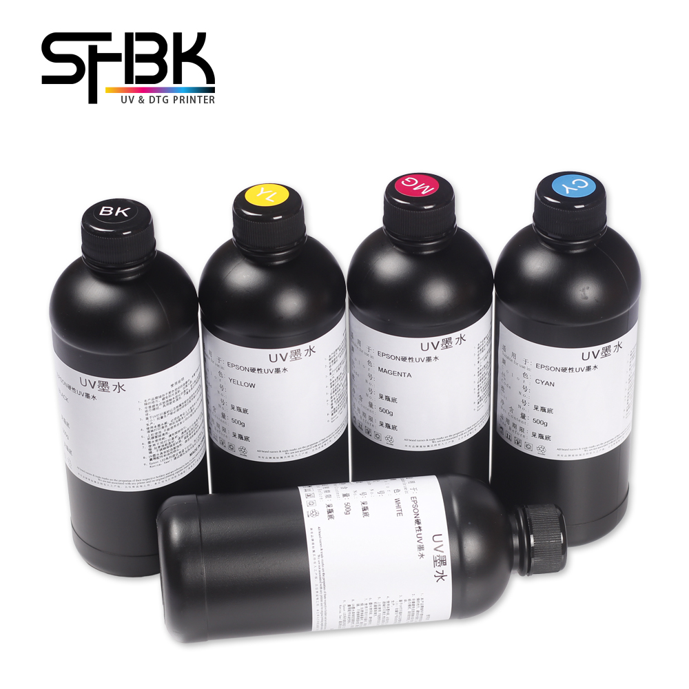UV Printer L805 L1800 R1390 R2000 P400 UV Hard ink quick drying A3 A4 A2 A1 A0 6090 2513 cmykw 500ml