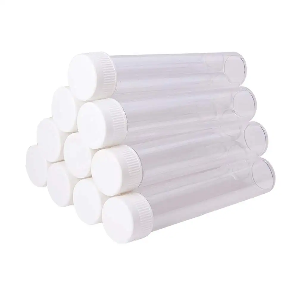 Disposable Products 10ml Flat Bottom Plastic Test Tube With Screw Cap