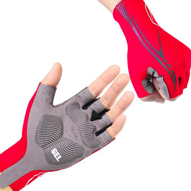 Fitness Custom Cheap Anti-slip Motorcycle MTB Road Bike Bicycle Half Finger Sports Padded Cycling gloves