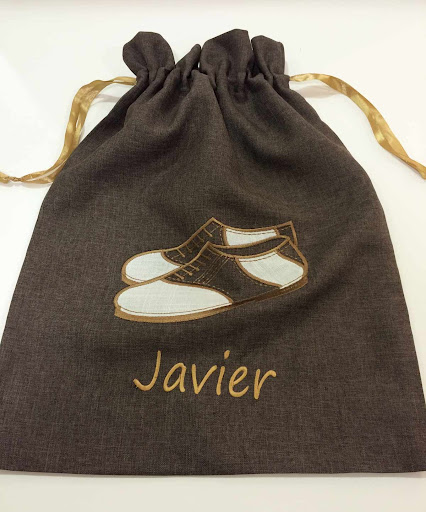 cotton canvas pouch with custom logo printed for storing clothe shoe
