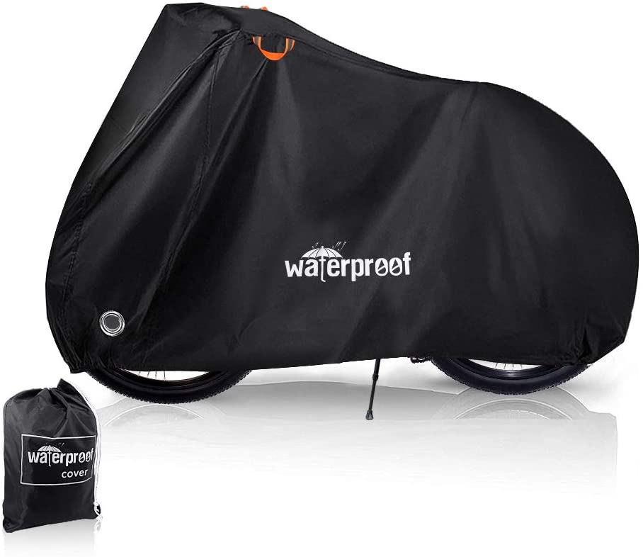 Bike Cover Waterproof Dustproof Durable Bicycle Cover 210T Oxford Fabric with Lock Hole Protector from Sun UV Rain Snow
