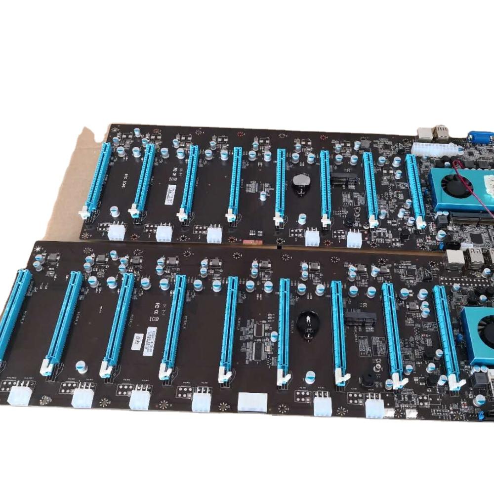 ETH ethereum mining rigs 9 gpu mining card case with psu 1800w 2000w power supply CPU intel 3855u mining rig