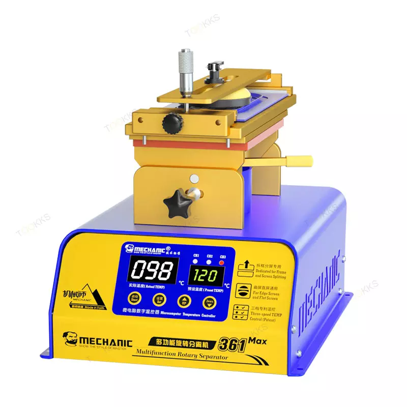 Сепаратор для ЖК-экрана Mechanic 361 Max, 220/110 В, автоматическая нагревательная платформа, аппарат для ремонта телефонов, снятия стекла, сепаратор экрана