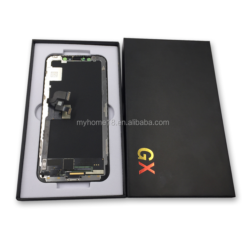 Доставка DHL Заводская поставка ZY GX JK Pantalla FOG гибкий жесткий/мягкий OLED для iPhone X ЖК-экран в сборе