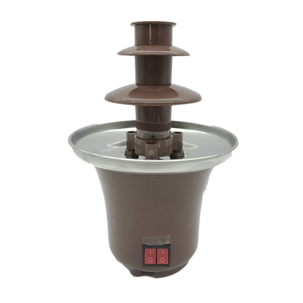 Mini DIY Party Automatic Household Cake Donuts Coated Chocolate fountain Making Machine