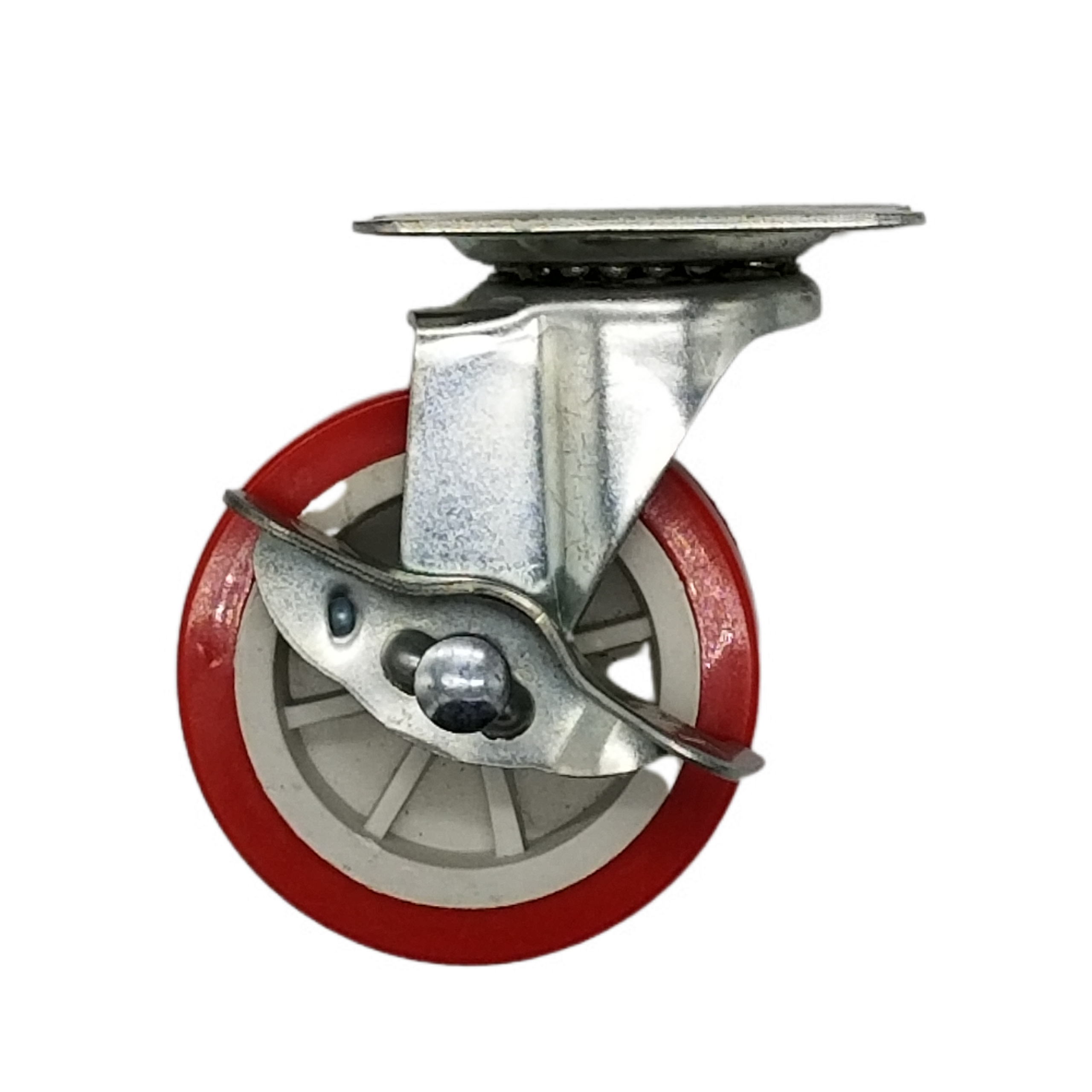 Top-ranked Products Flat Plate Durable Red 1.5 2 2.5 3 Inch PVC Light Duty Small Industrial Caster Wheels