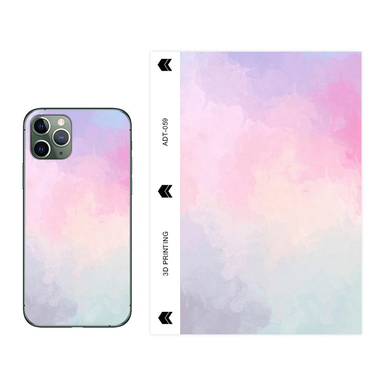 High Quality Customizable 3D Embossed Back Cover Sticker Film Material Any Smart Phone Skin Sticker for Mobile Phone Back Skin