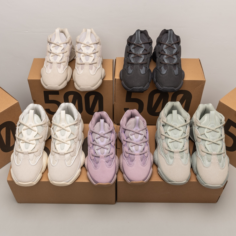 Модные модели, трендовые женские туфли Yeezy 500, повседневная мужская обувь, новейшие мужские дизайнерские туфли для женщин