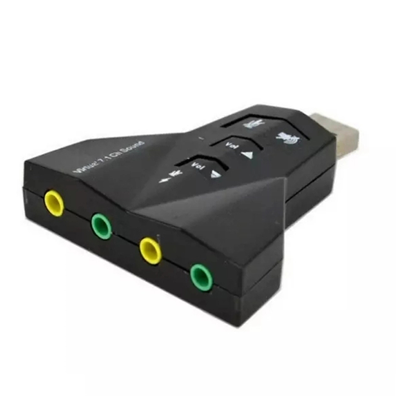 Двойная звуковая карта, Виртуальный 7,1 канальный USB-адаптер, двойной микрофон и гарнитура 7,1, звуковая карта