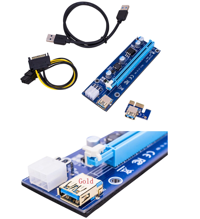 Хорошее качество 60 см VER 009S PCI-E 1X до 16X Райзер карта расширения PCI Express адаптер USB 3,0 кабель питания