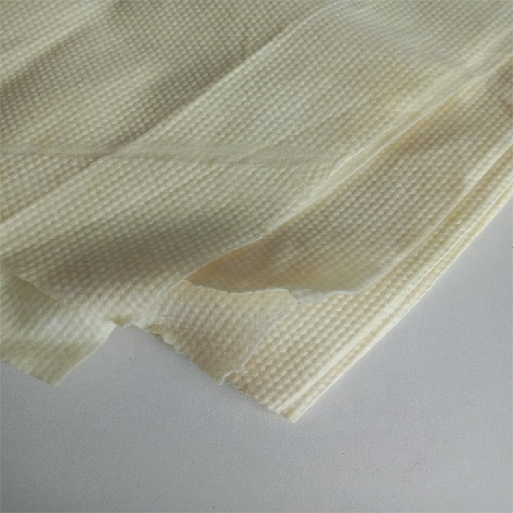 Manufacturer Customized High Tensile Strength Fireproof Flame Retardant 90g Meta Para Spunlaced Pearl Laced Aramid Fabric