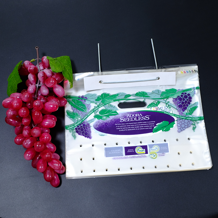 Wholesale Factory Price Custom Plastic Wicketed Ldpe With Punch Hole Fruit Wicket Bag
