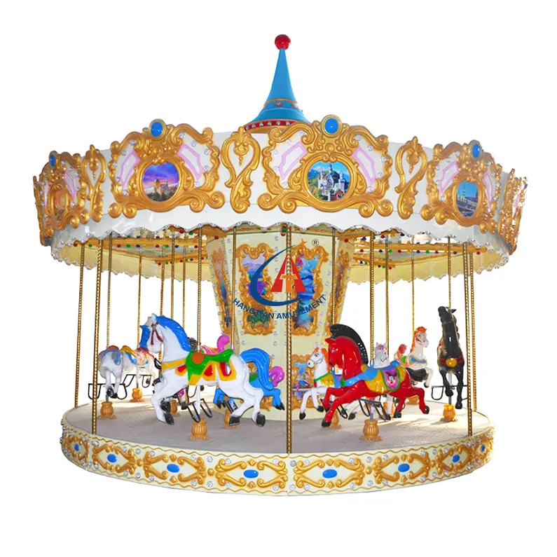 Amusement Carousel Cheap Amusement Kids Rides 6 Seats Merry Go Round Horses Musical Carousel For Sale