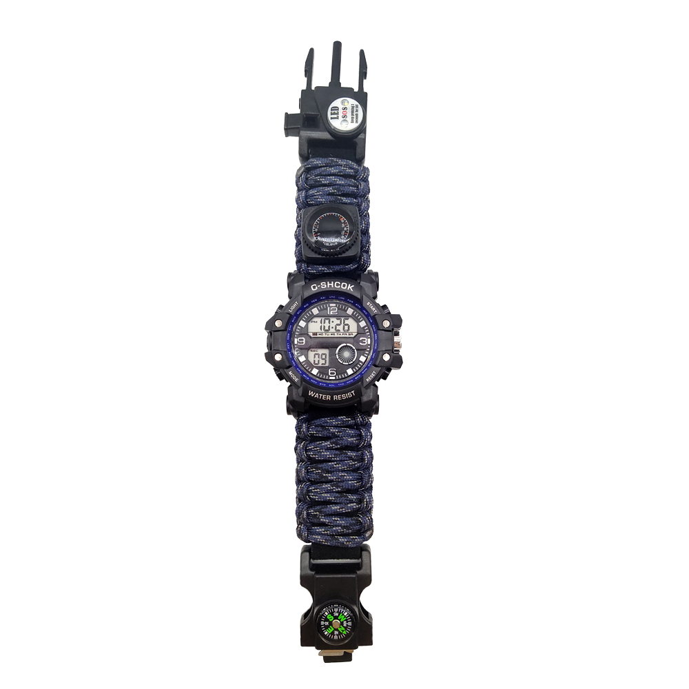 EMAK 2020 New Hot Selling Outdoor Multifunctional Camping Military Emergency Survival Compass Watch