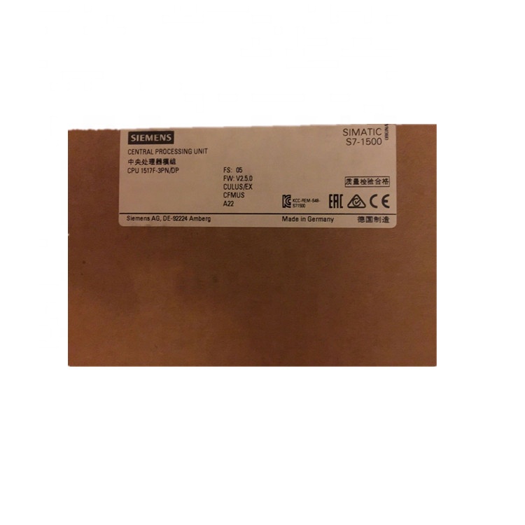 100% Новый оригинальный процессор SIMATIC S7-1500 1517F-3 PN/DP 6ES7517-3FP00-0AB0