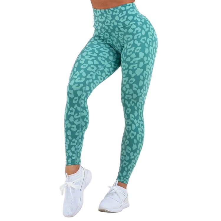 Женские леопардовые леггинсы для фитнеса и йоги Oem scrunch ягодицы