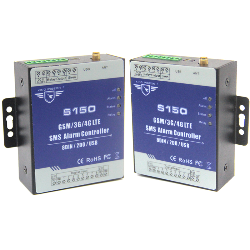 4G SMS IOT RTU пульт дистанционного управления охранной сигнализации промышленной автоматизации сигнализация 8DI/2O/USB порты S150