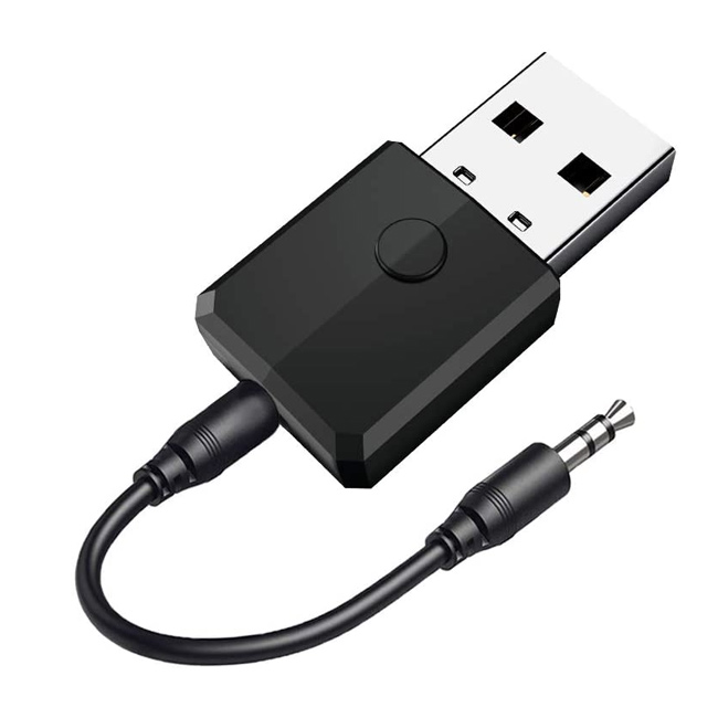 4-в-1 Bluetooth 5,0 адаптер BT USB беспроводной аудио приемник передатчик 3,5 мм AUX адаптер с режимом TX RX для ПК