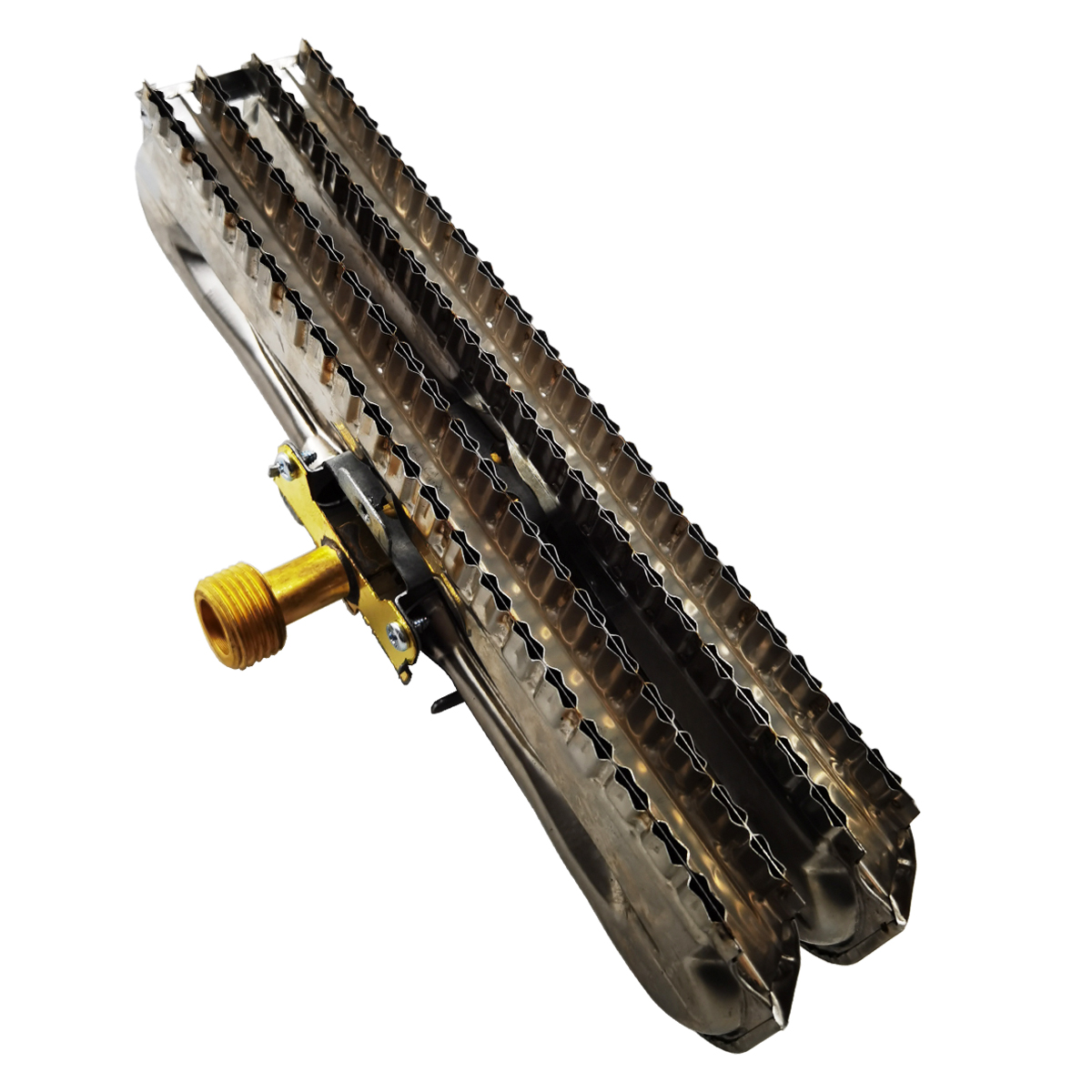 Gas water heater spare parts gas burner harmonica type burner with summer winter switch 2 rows
