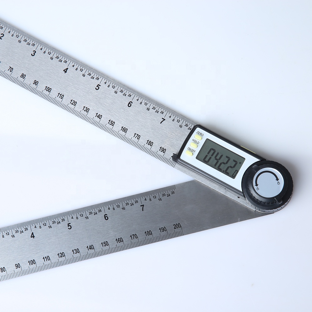 2 in 1 300 mm 12'' 360 Degree Stainless Steel Angle Finder Goniometer
