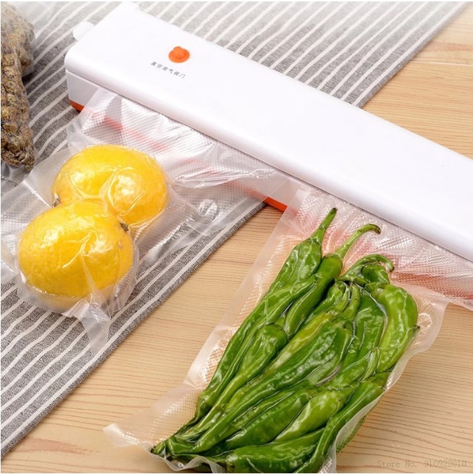 Electric Vacuum Sealer Packaging Machine For Home Kitchen Including 10pcs Food Saver Bags Vacuum Food Sealing
