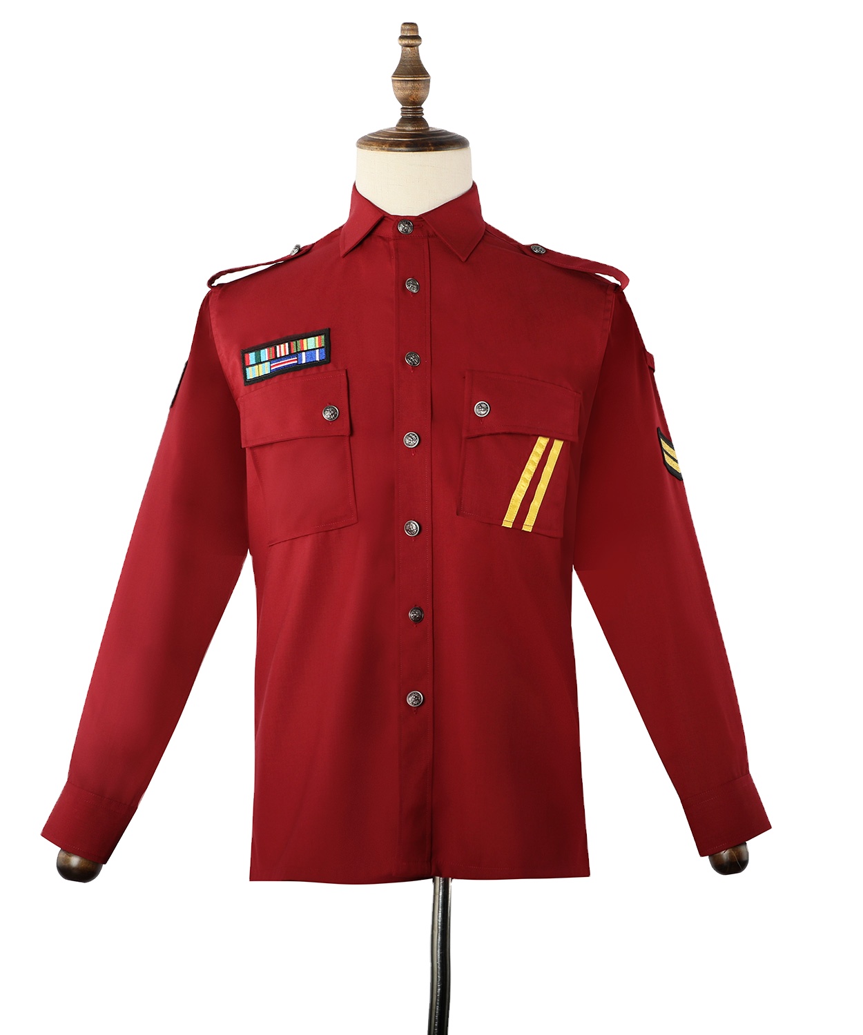 New Design Security Guard Uniform Shirt with Shoulder Straps