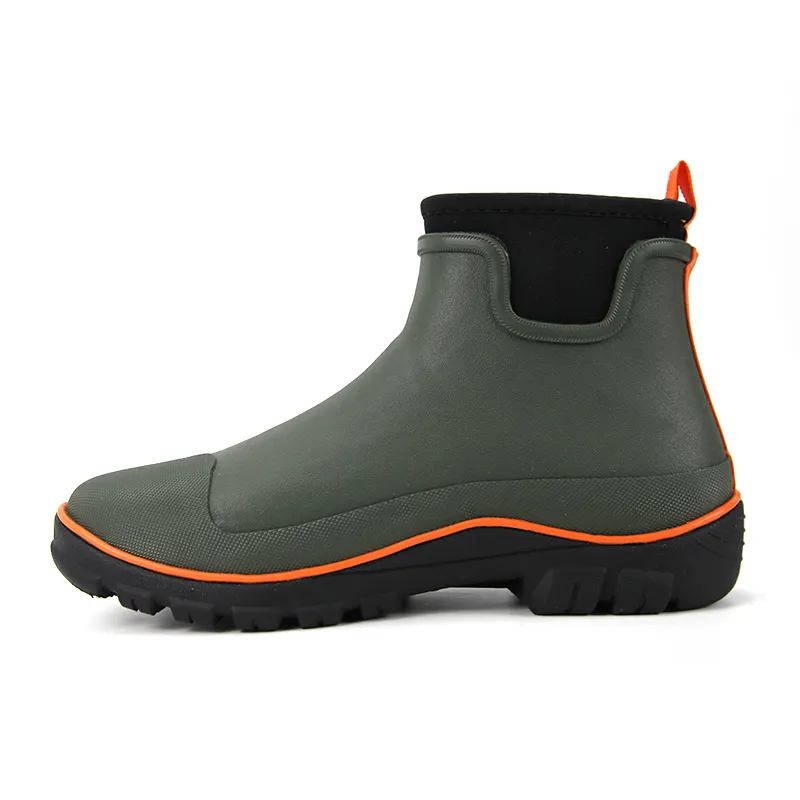 Unisex Garden Shoes Rain Boots Waterproof Mud Rubber Slip-On Outdoor Footwear for Men and Women