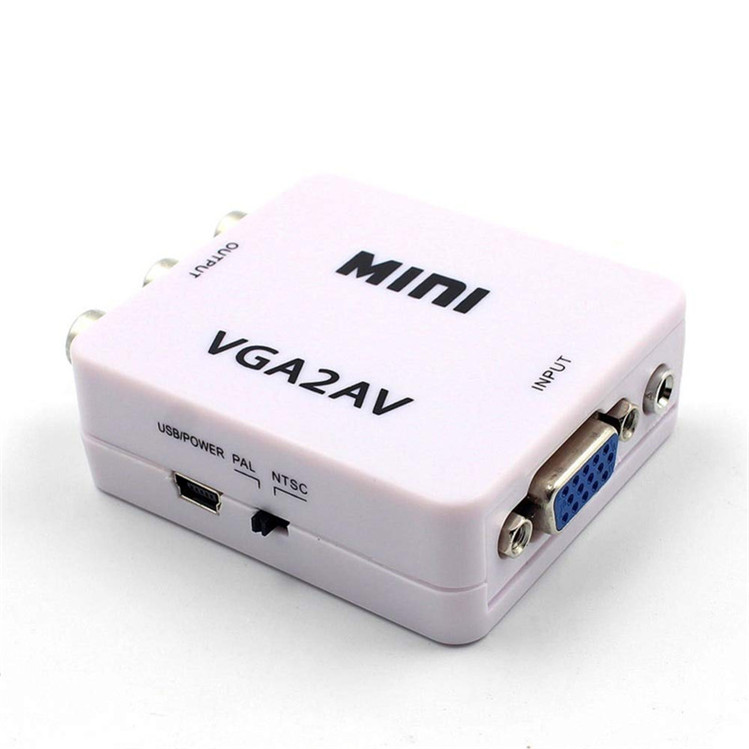 Автоматически обнаруживает и преобразует адаптер преобразователя 1080P VGA2AV VGA в AV RCA
