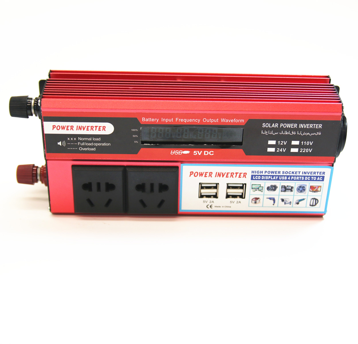 1000W Power Board DC AC USB Inverter With Cigarette lighter and LCD Display